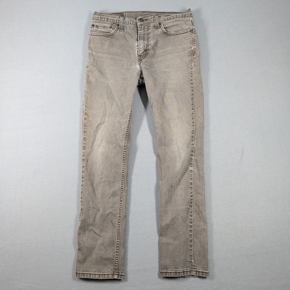 Levi's 511 Jeans Men's 32x32 Gray Tencel Blend Slim Fit Denim Jeans Casual